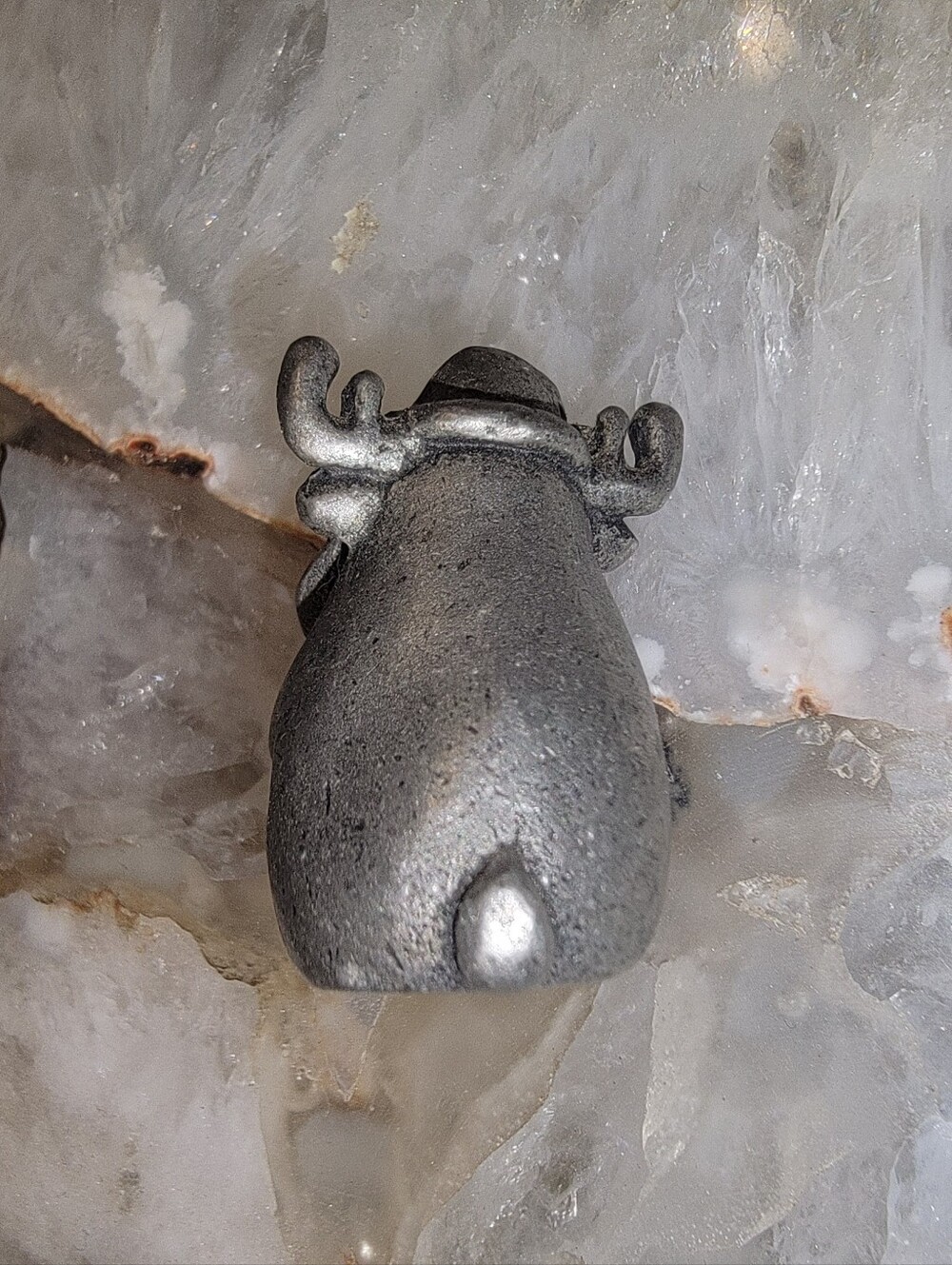 Pewter Mini Moose Mini Statue 🫎 - Picture 4 of 5